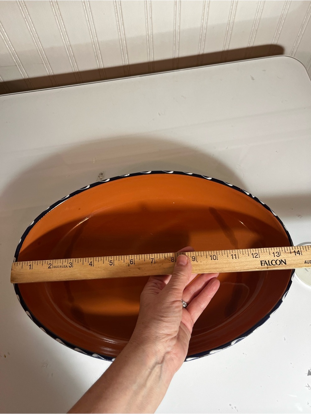 Furio Home "La Spezia" Hand Painted Oval Ceramic Baking Dish Serving Bowl Italy - Picture 10 of 15